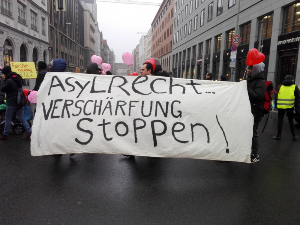 02.02.2019 Berlin: Demonstration für Familiennachzug und Grundrechte für Alle