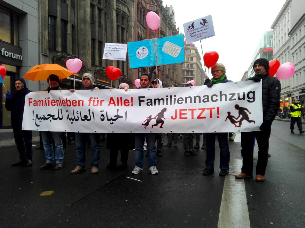 02.02.2019 Berlin: Demonstration für Familiennachzug und Grundrechte für Alle