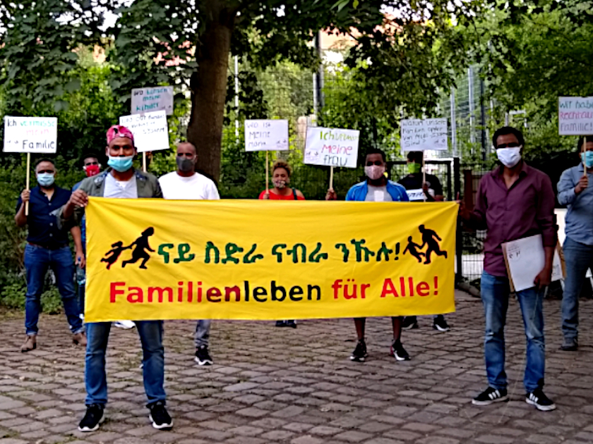 13.07.2020 Berlin: Demo für Familiennachzug