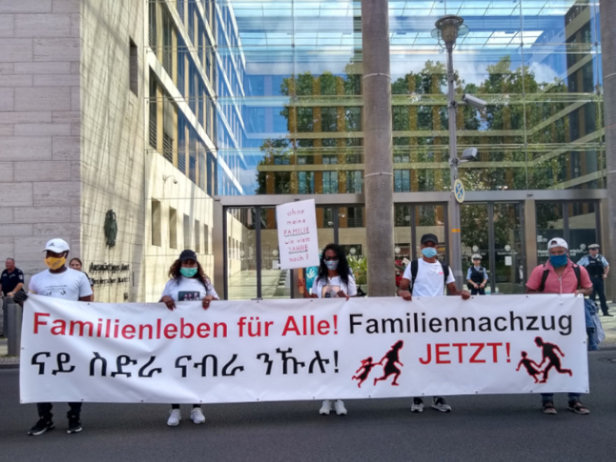 26.09.2020 Berlin: Demo für Familiennachzug